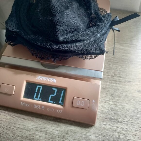 FREYA FANCIES PLUNGE BALCONY BBLACK LACE BRA STYLE AA1011  SIZE 32DDD - Picture 7 of 7